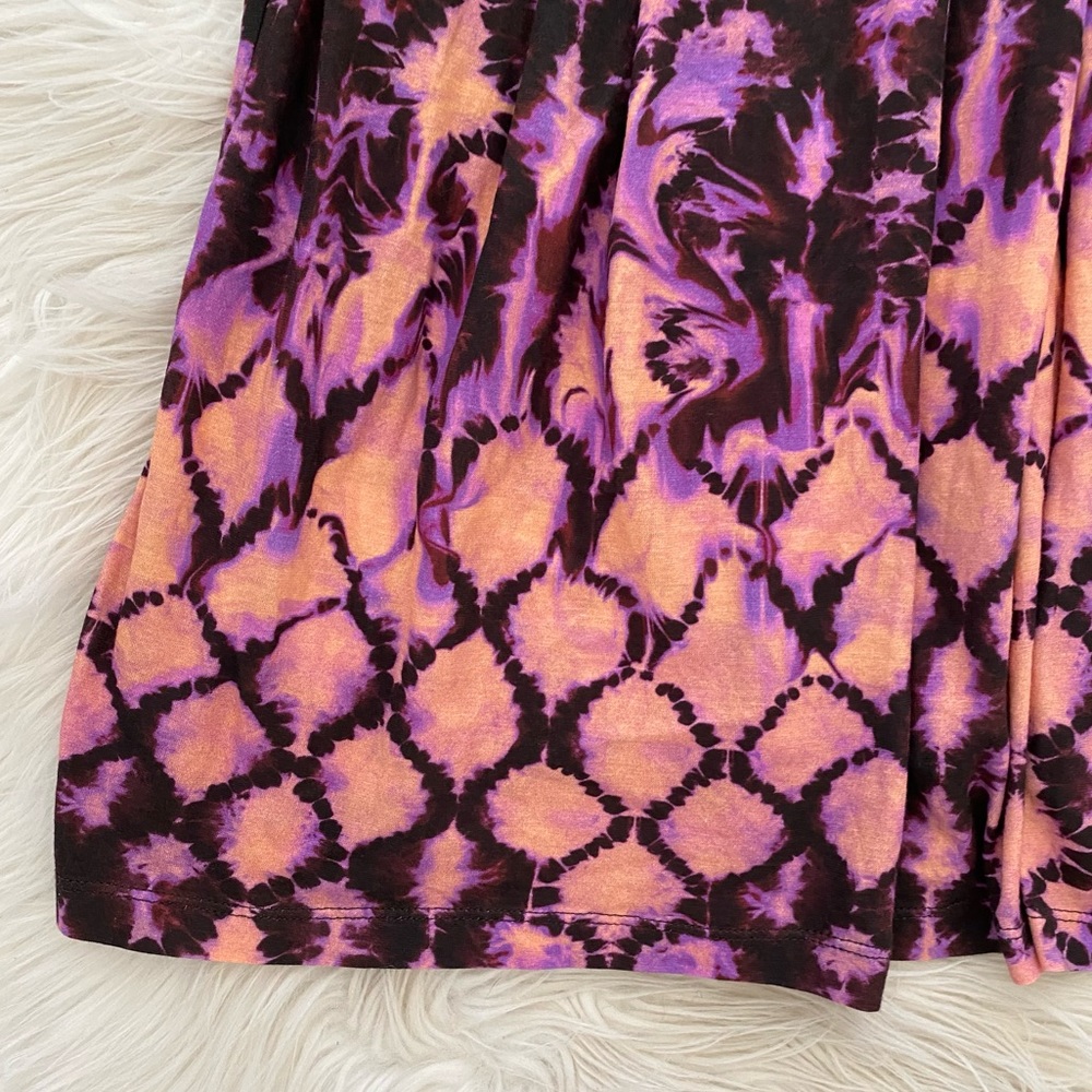 Ulla Johnson Pink and Purple Tie-Dye Midi Dress - Picture 6 of 14